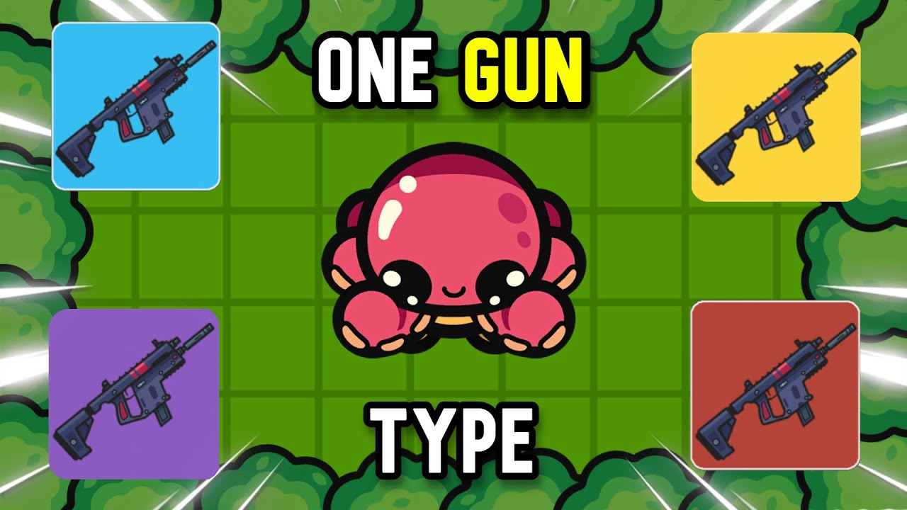 zombsroyale but ONE GUN TYPE FOR THE WHOLE MATCH..