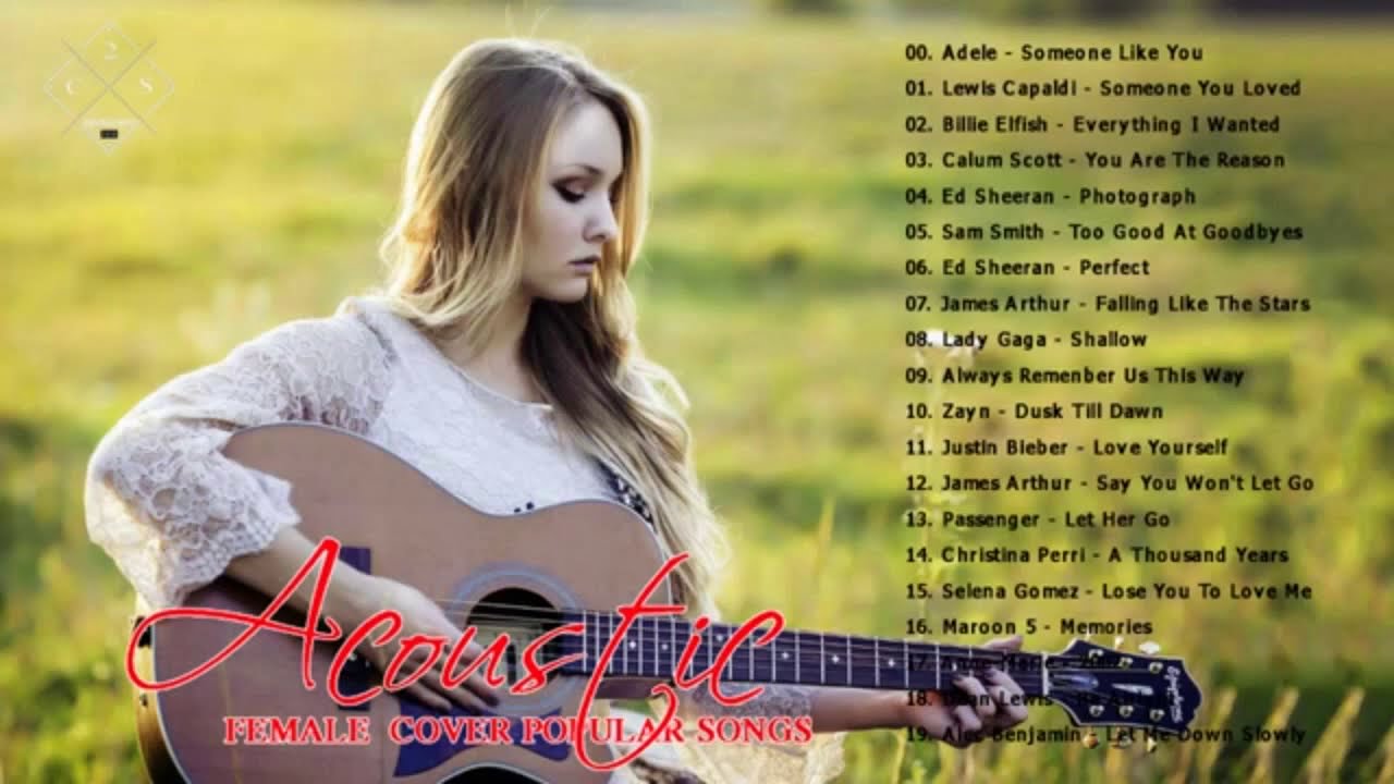 Female Acoustic 2020   Acoustic Slow Pop Songs   Best Slow Music 2020 Playlist