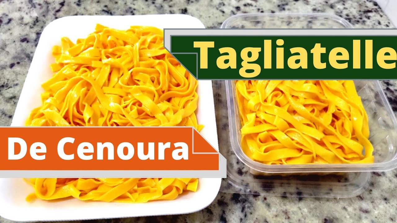 COMO FAZER MASSA FRESCA - Receita de Macarrão de Cenoura  Simples
