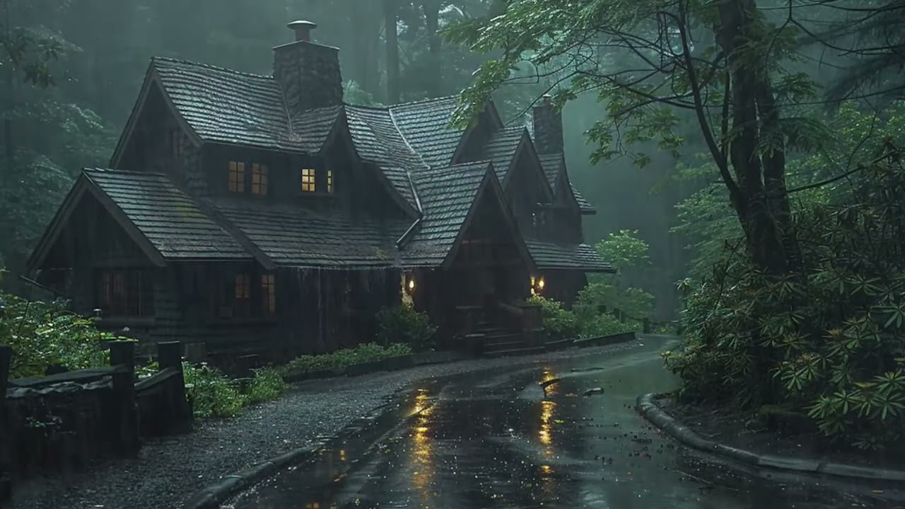 Best Rain in the Forest at Night 🌲 | Sleep Deeply with Rain Sounds