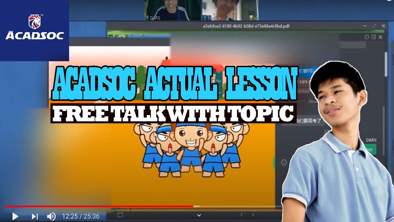 ACADSOC - FREE TALK WITH TOPIC 2020 | ACTUAL LESSON | Darrell Free Talks