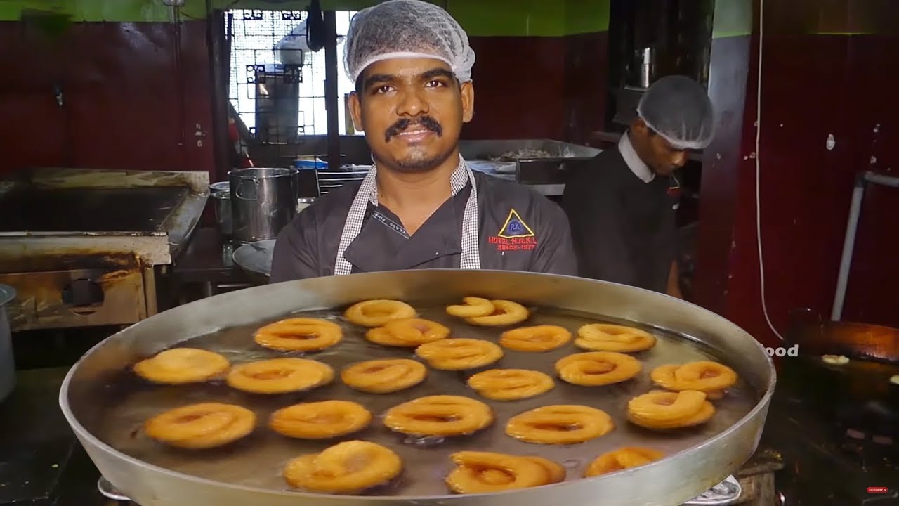 An Authentic India Dessert Paneer Jalebi