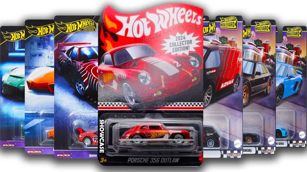 Showcase - HW Mail-in Porsche 356 Outlaw, Nissan Silvia, 904 Carrera GTS, Toyota Tacoma Pre-Runner.