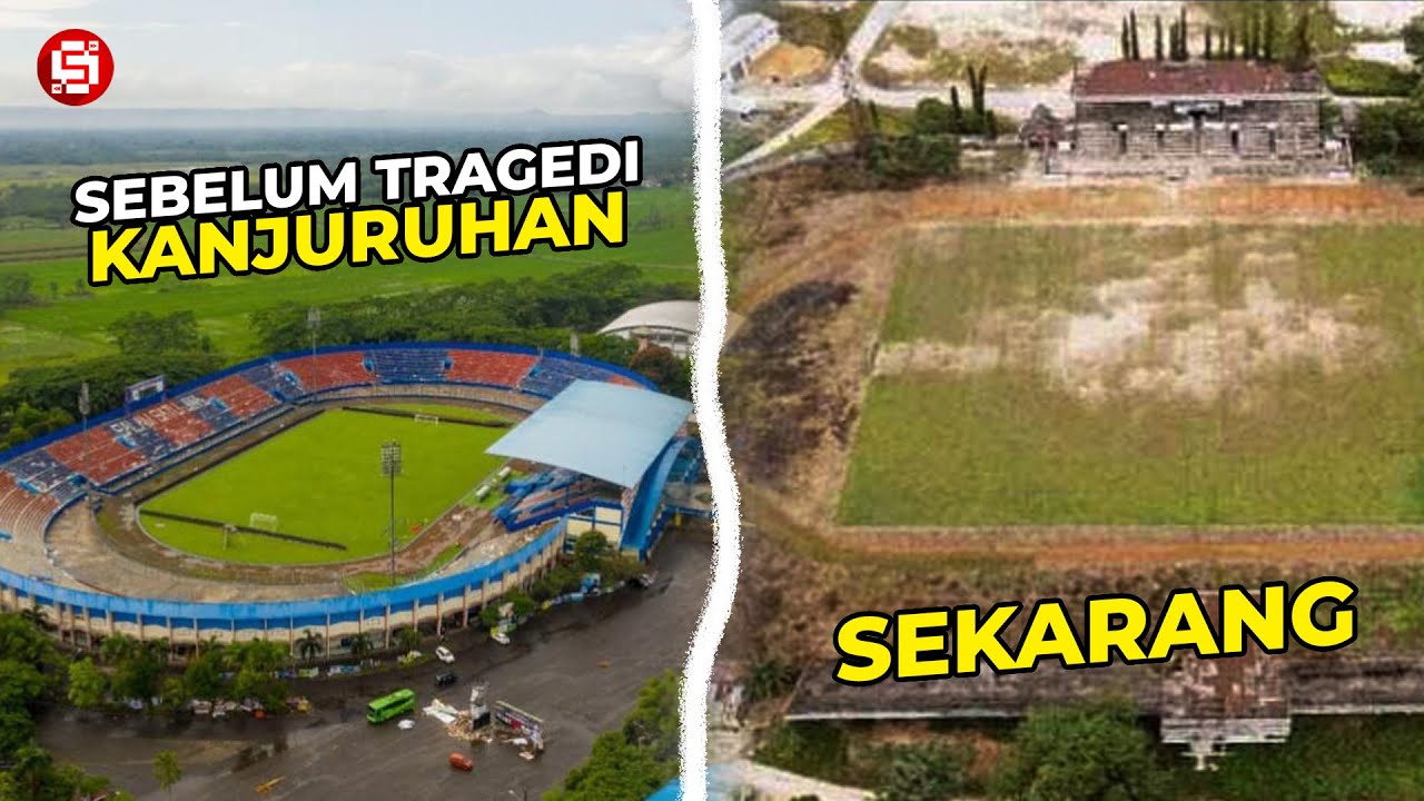 KESAN MEGAH TINGGAL KENANGAN !!! Begini Kondisi Terbaru Stadion Kanjuruan Malang Pasca Tragedi