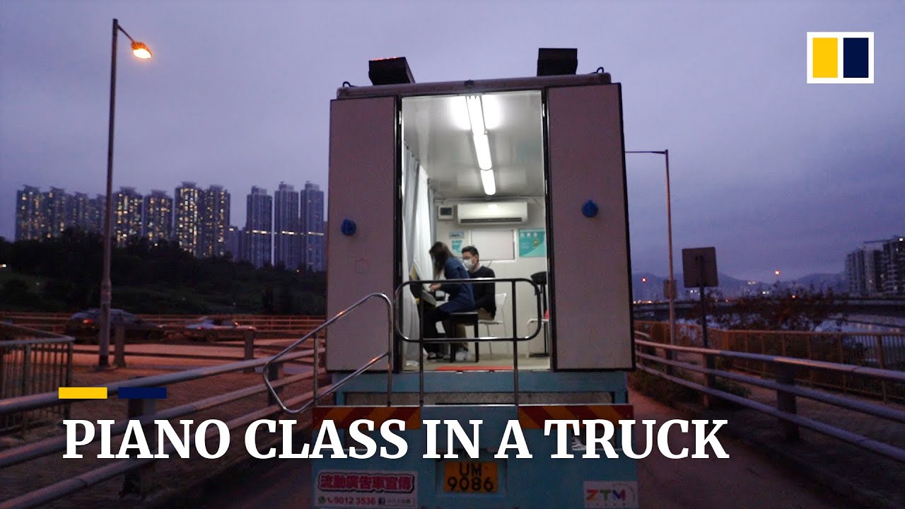 Hong Kong ‘piano truck’ strikes a chord with students and music centre struggling amid coronavirus