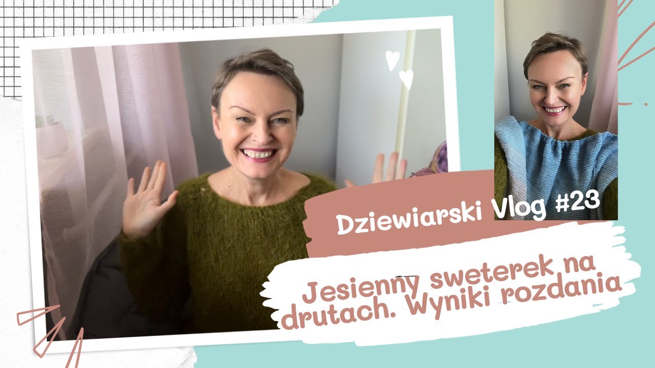 @jesienny sweterek na drutach @wyniki rozdania @tutorial od zaplecza