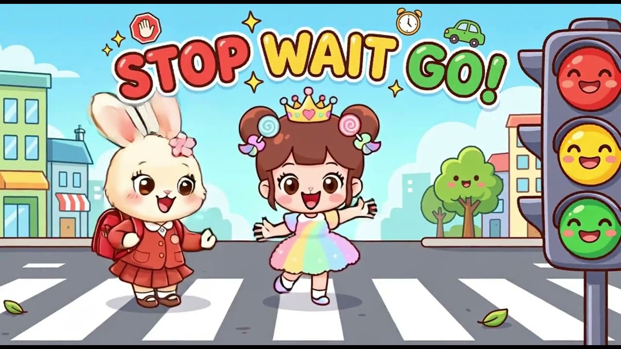 Traffic Light Dance Adventure 🚦🎶 | Fun Kids Song About Stop, Wait & Go!