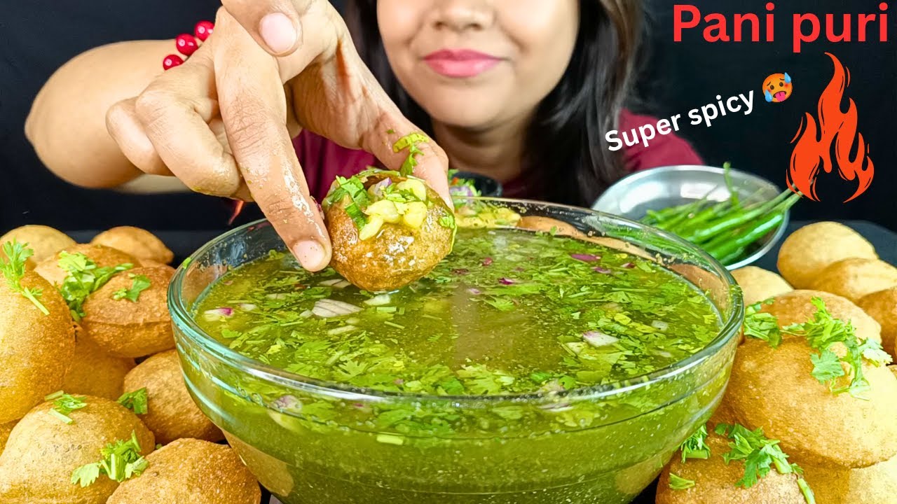 SPICIEST 🔥PANIPURI EATING VIDEO 😍| GOLGAPPA CHALLENGE | INDIAN STREET FOOD| BIG BITES