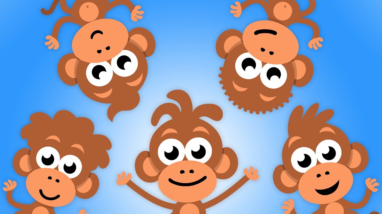 Five Little Monkeys | Nursery Rhymes | Kids Songs