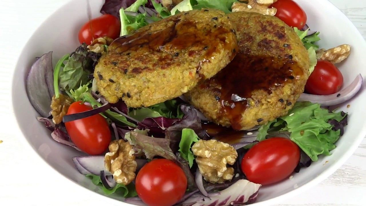Receta Hamburguesas vegetarianas de Quinoa y Berenjenas