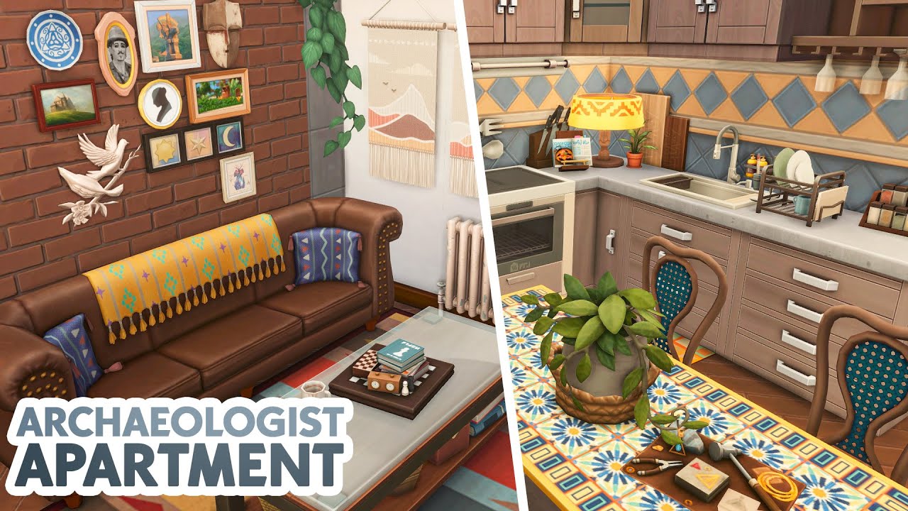Archaeologist Apartment // The Sims 4 Speed Build: Apartment Renovation