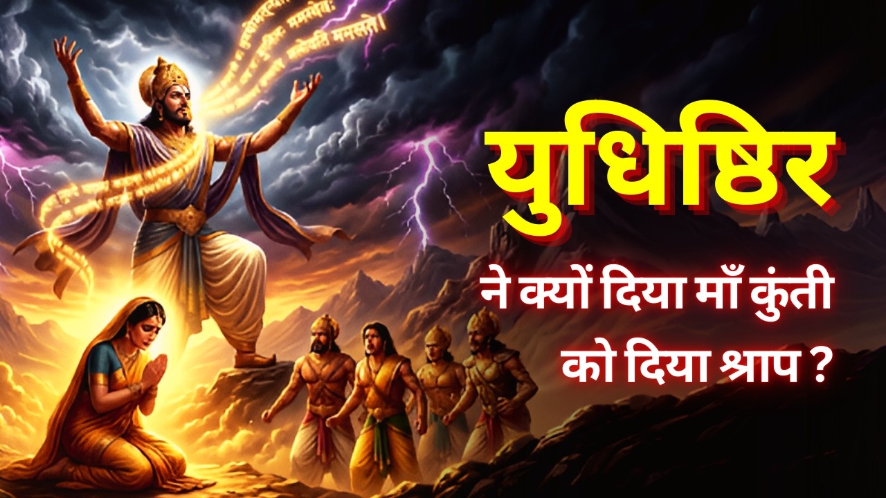 🕉️ युधिष्ठिर ने क्यों दिया कुंती को श्राप ? | Yudhishthir curse kunti | Mahabharat Story #mahabharat