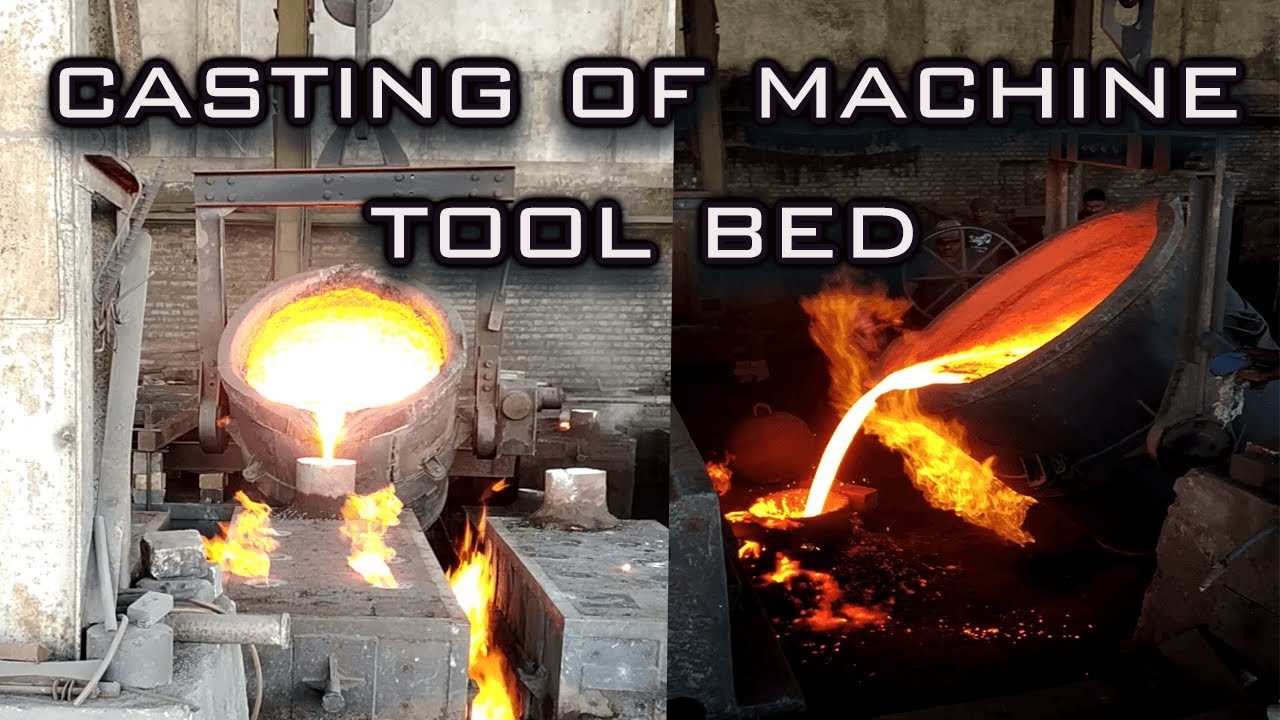 Casting of machine tool bed | tour to foundry