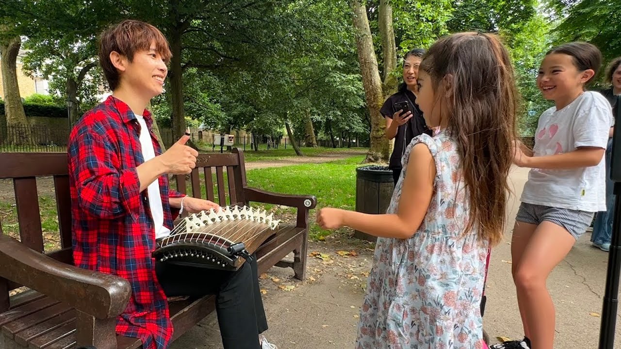 【海外】ロンドンでお箏「となりのトトロ」弾いた結果...！？ /streetkoto,streetmusician,koto, UK,london,Europa,disneysong