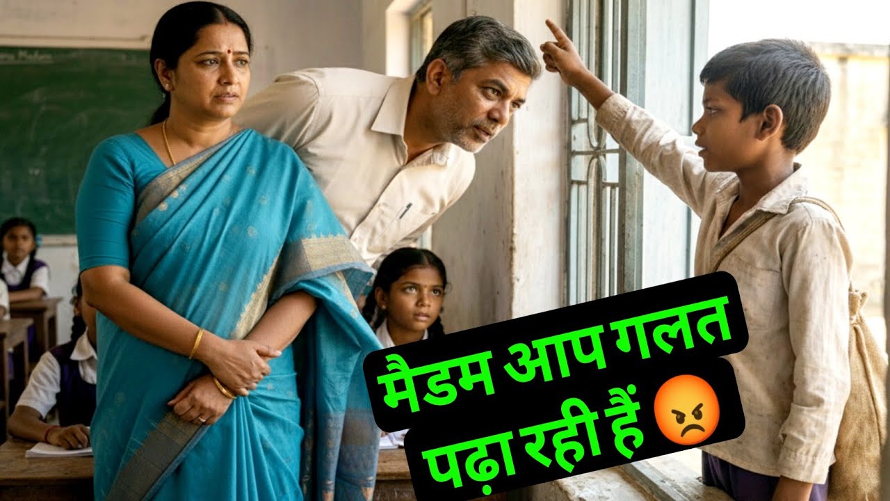कूड़ा बीनने वाले बच्चे ने अंग्रेजी की टीचर को डांट दिया, पूरी क्लास दंग हो गई || Motivation Story