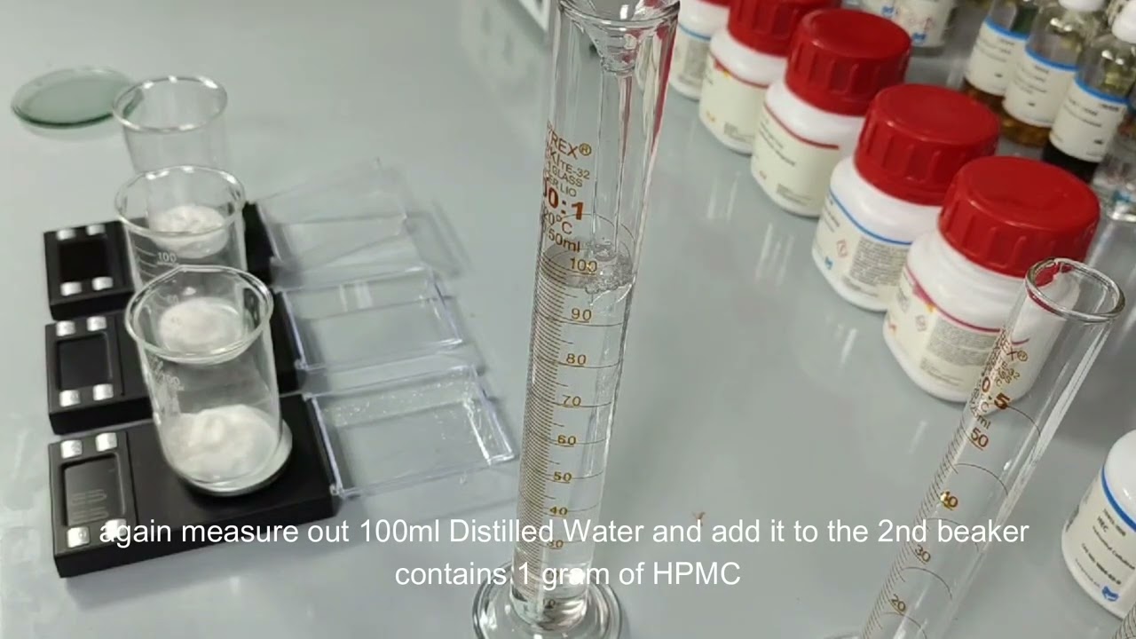 dissolving HPMC in water | hypromellose | Making 0.5%, 1% 2 % gel | gel banany ka tarika
