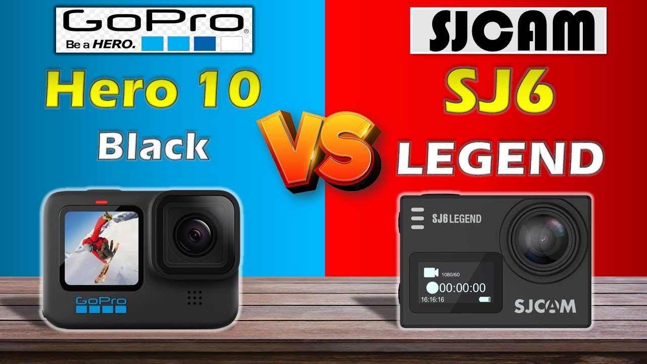 SJCAM SJ6 LEGEND VS GOPRO HERO 10 BLACK COMPARISON !!!
