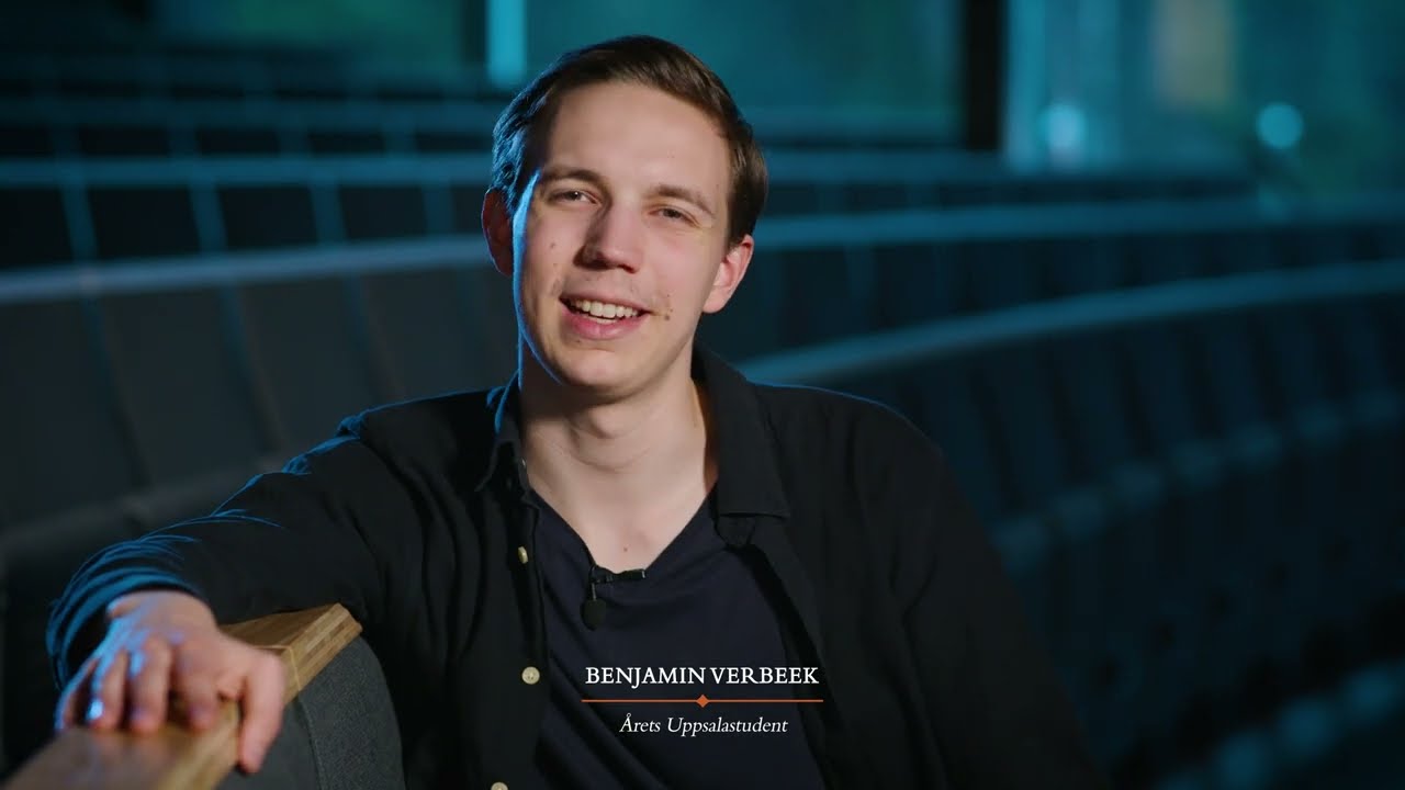 Benjamin Verbeek är Årets Uppsalastudent 2022