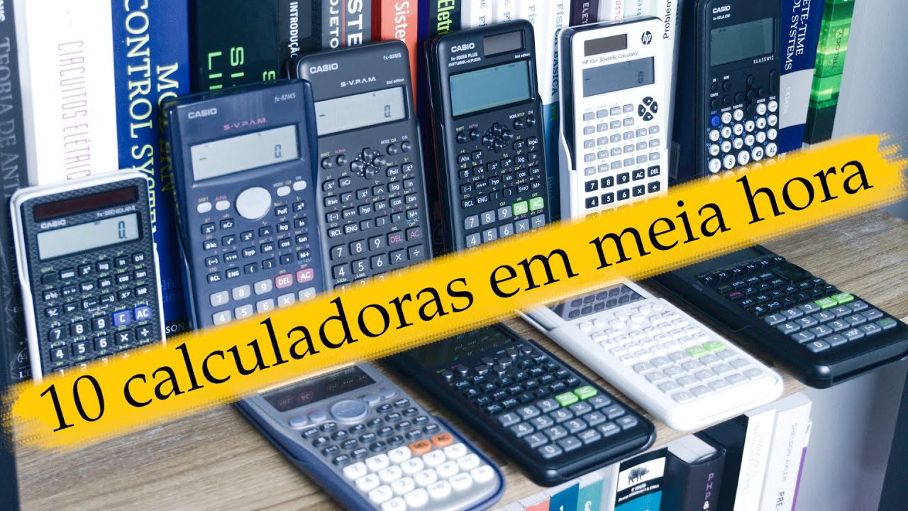 Mostrando e comparando 10 calculadoras científicas em meia hora