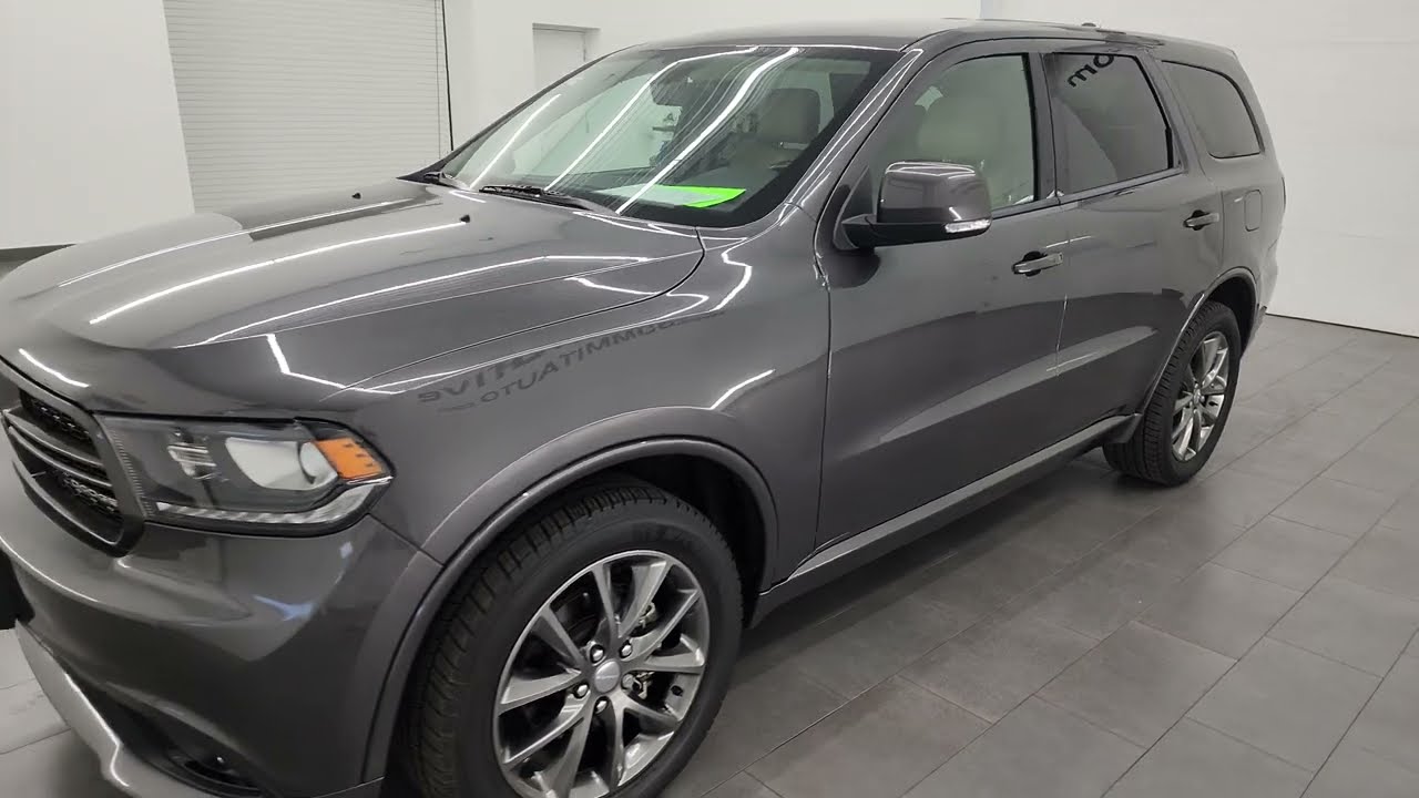2017 DODGE DURANGO GT AWD GRANITE CRYSTAL 4K WALKAROUND 23J517A SOLD!