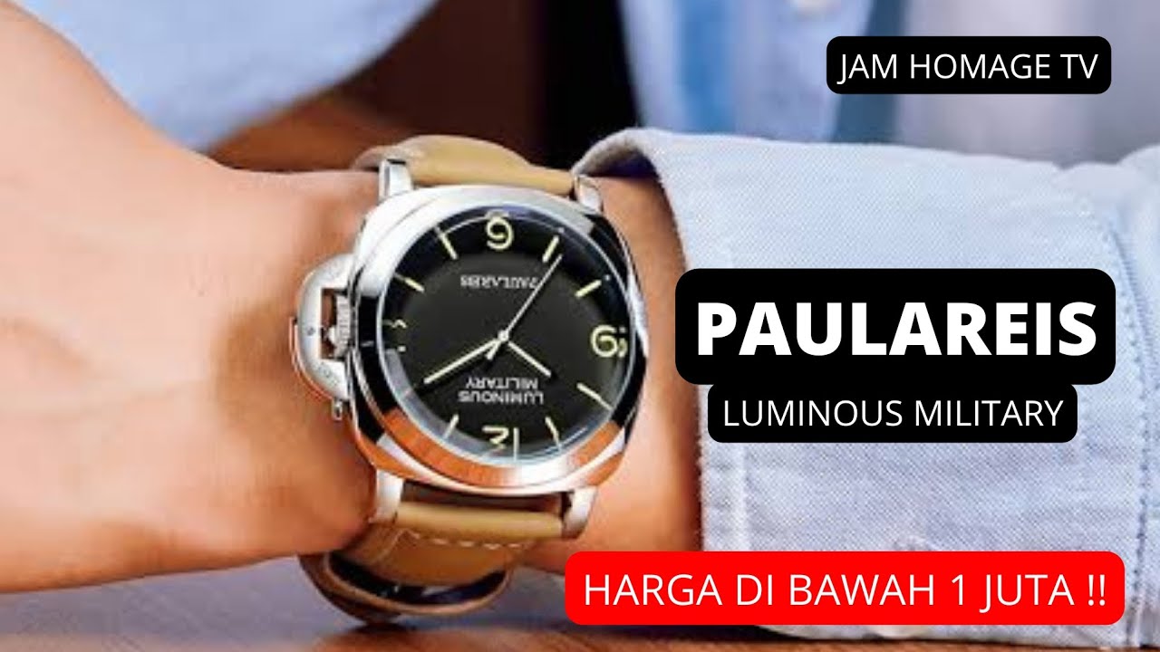 PAULAREIS LUMINOUS MILITARY || Homage Panerai - Harga dibawah 1 juta