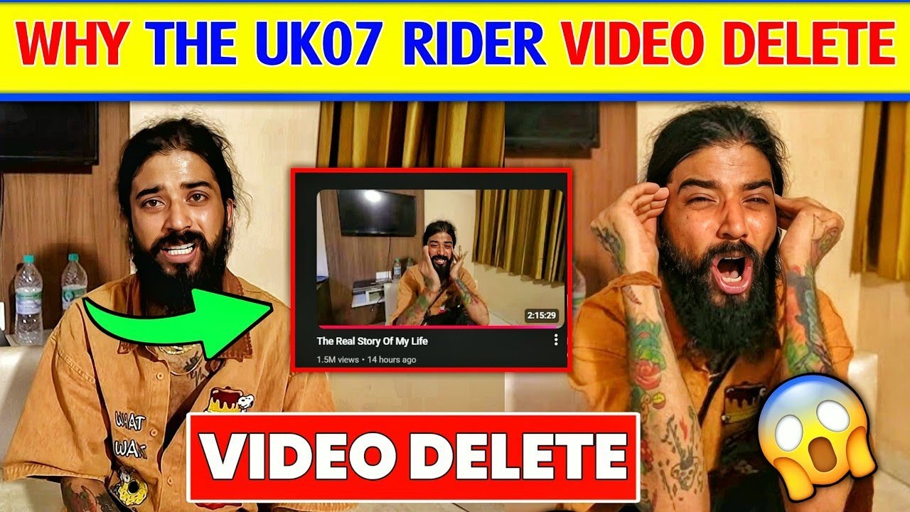 😱Why The Uk07 rider Video Delete | The Uk07 rider vlog Video | anurag dobhal vlog Video | kalam ink