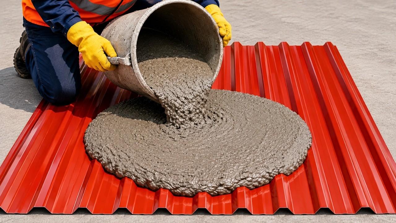 Amazing Creations from Cement and Iron Tiles - Easy DIY Garden Decorations