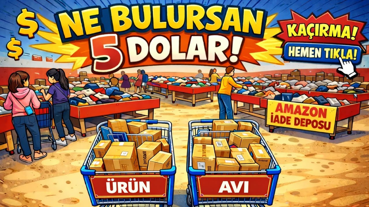 AMAZON İADELERİNİ 5 DOLARA ALMAK - EFSANE ÜRÜN AVI 🔥