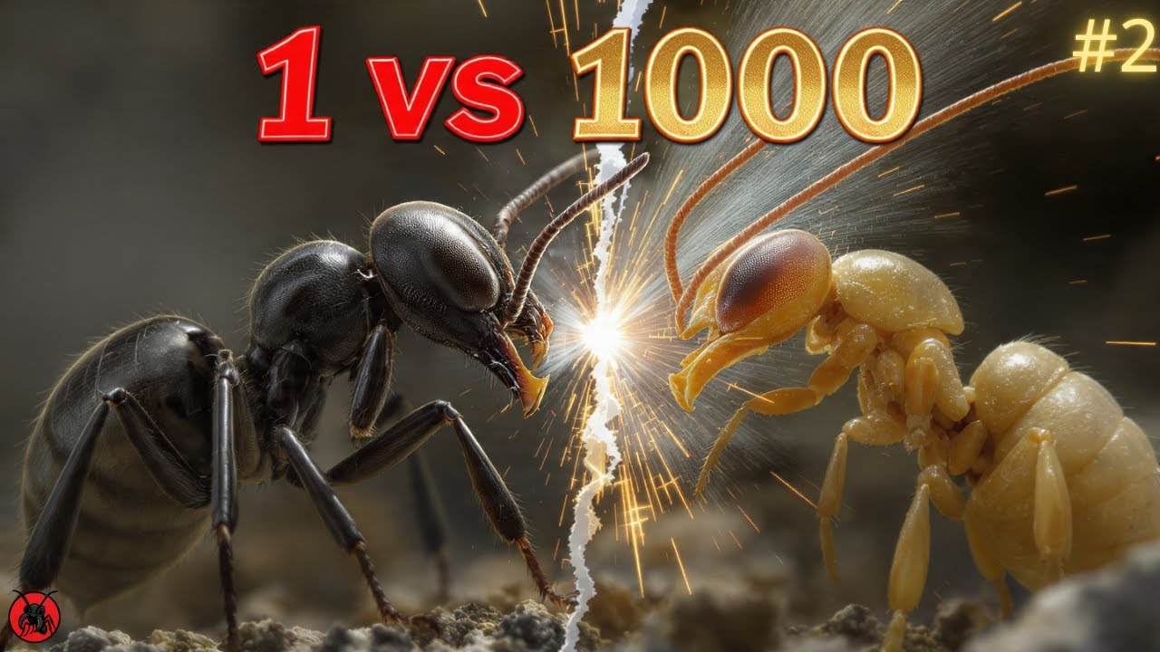 Giant Black Ants vs. Termites: An Underground MASSACRE