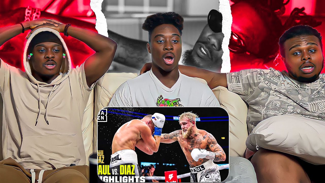 JAKE PAUL VS NATE DIAZ Fight Highlights Reaction!