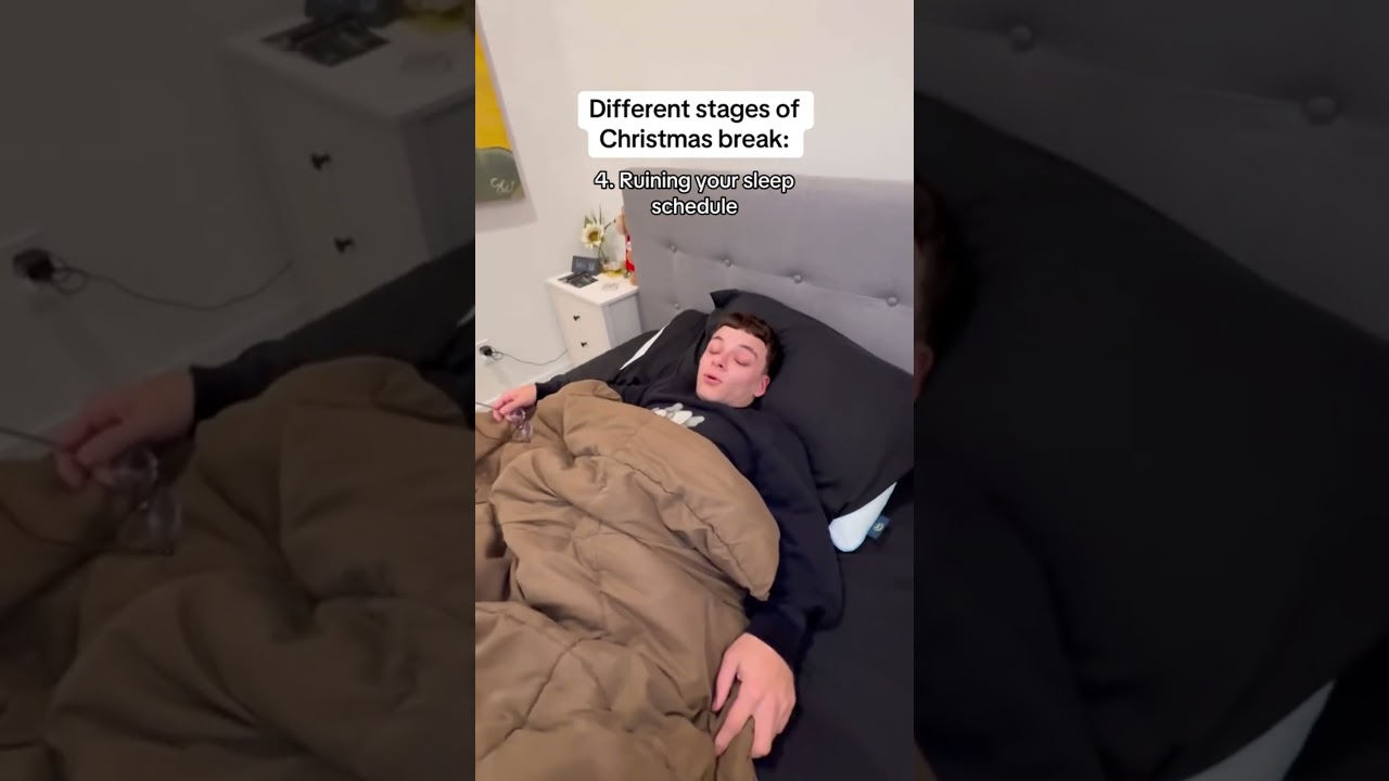 Разные этапы рождественских каникул выглядят как 😭 #вирусный