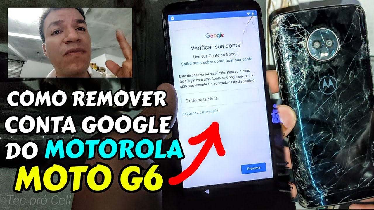 COMO DESBLOQUEAR CONTA GOOGLE DO CELULAR MOTOROLA MOTO G6 SEM PC, ATUALIZADO