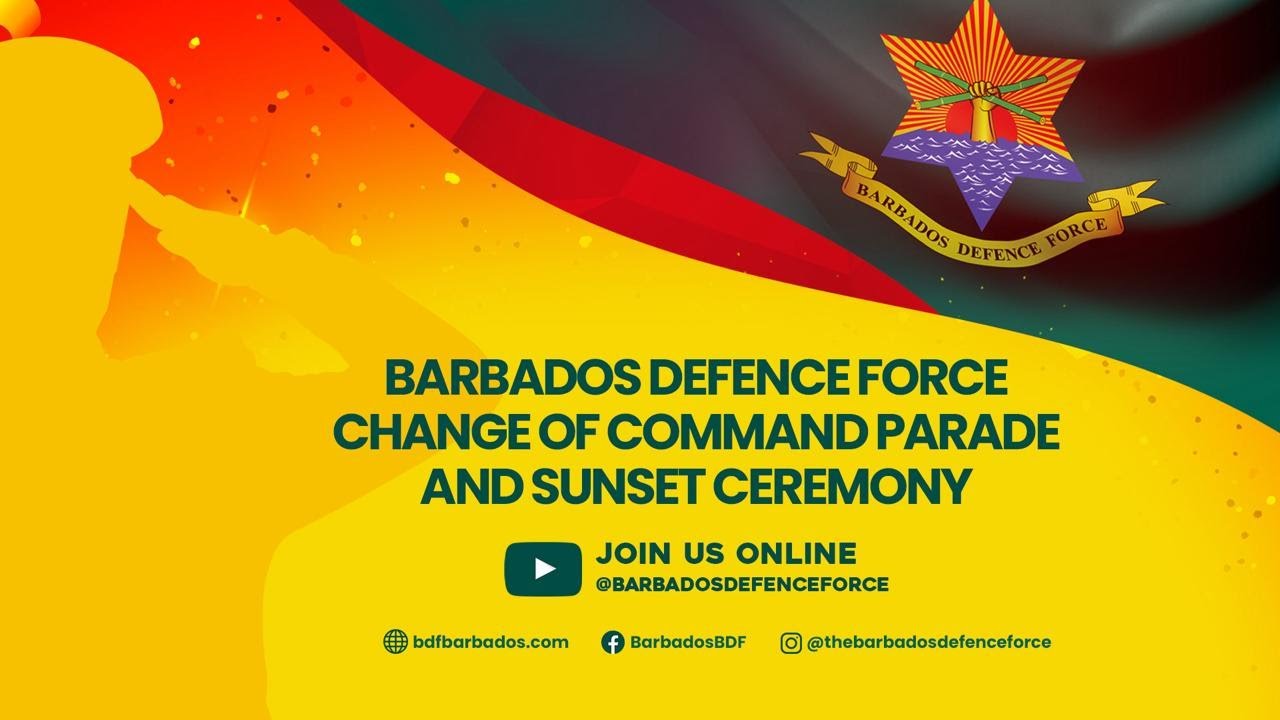 Barbados Defence Force Change of Command Parade and Sunset Ceremony