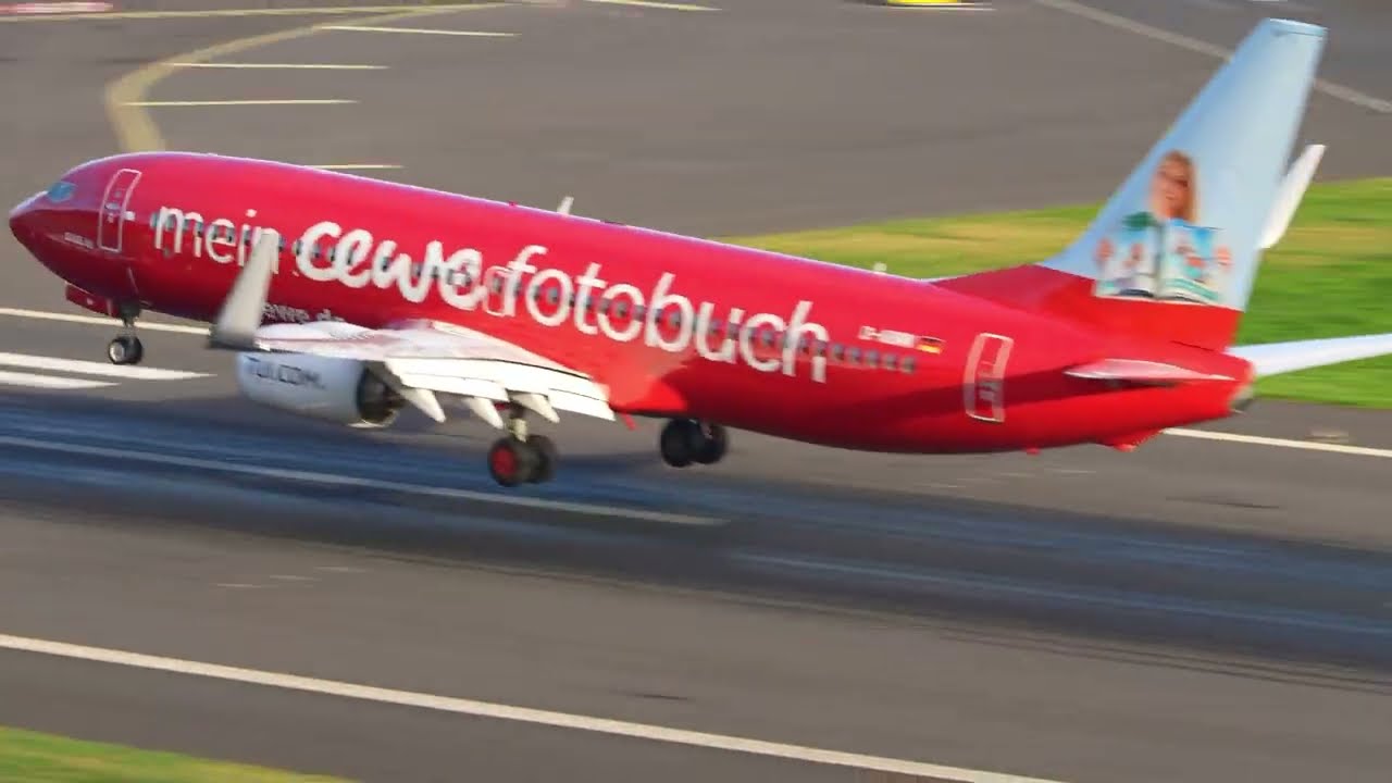 Mit TUIfly nach Madeira und Landung am Funchal Airport mit der Boeing 737-800 „Mein Cewe Fotobuch“