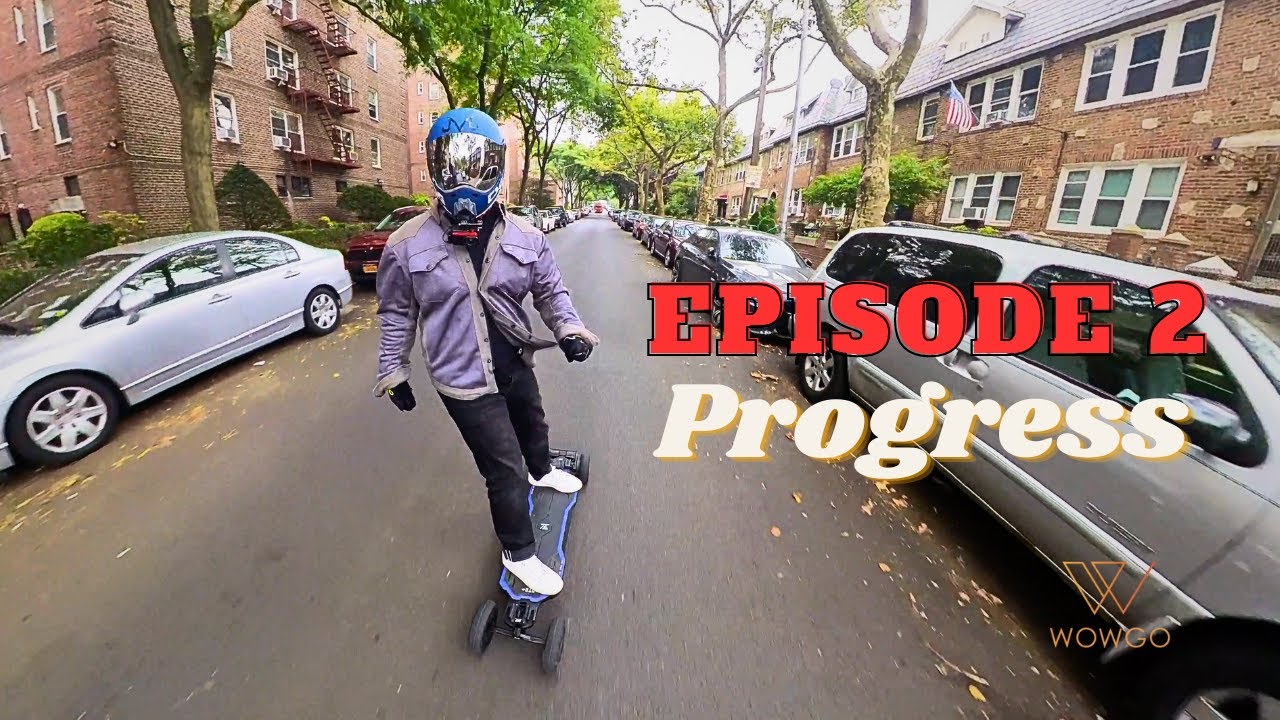 Episode 2- Learning to Esk8 on the WowGo AT2 Plus Electric Skateboard [4K]