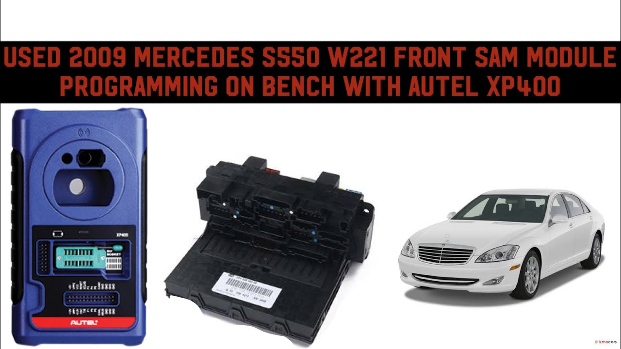 Клонирование или программирование модуля SAM для Mercedes S550 W221 Front с помощью Autel IM608