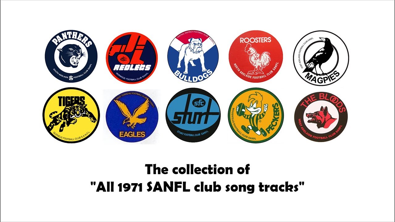 SANFL: ALL 1971 Club Song Tracks (Happy 50th Birthday)