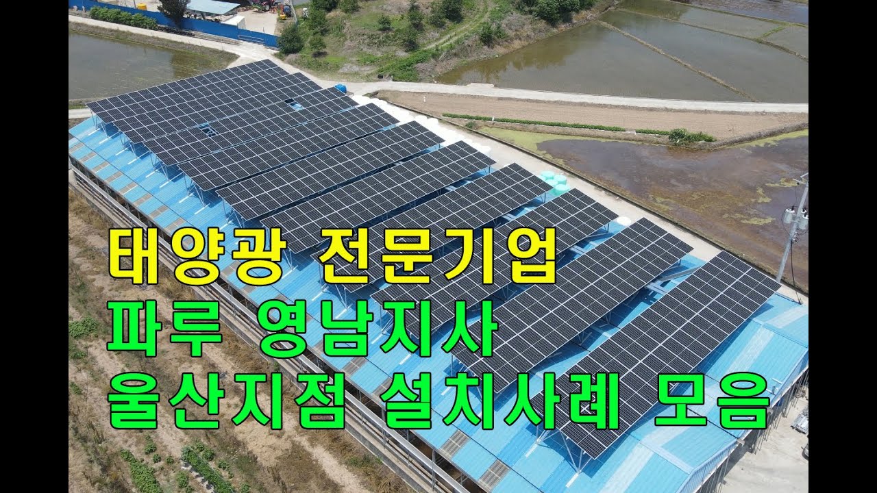 파루 울산지점 태양광 설치사례 1