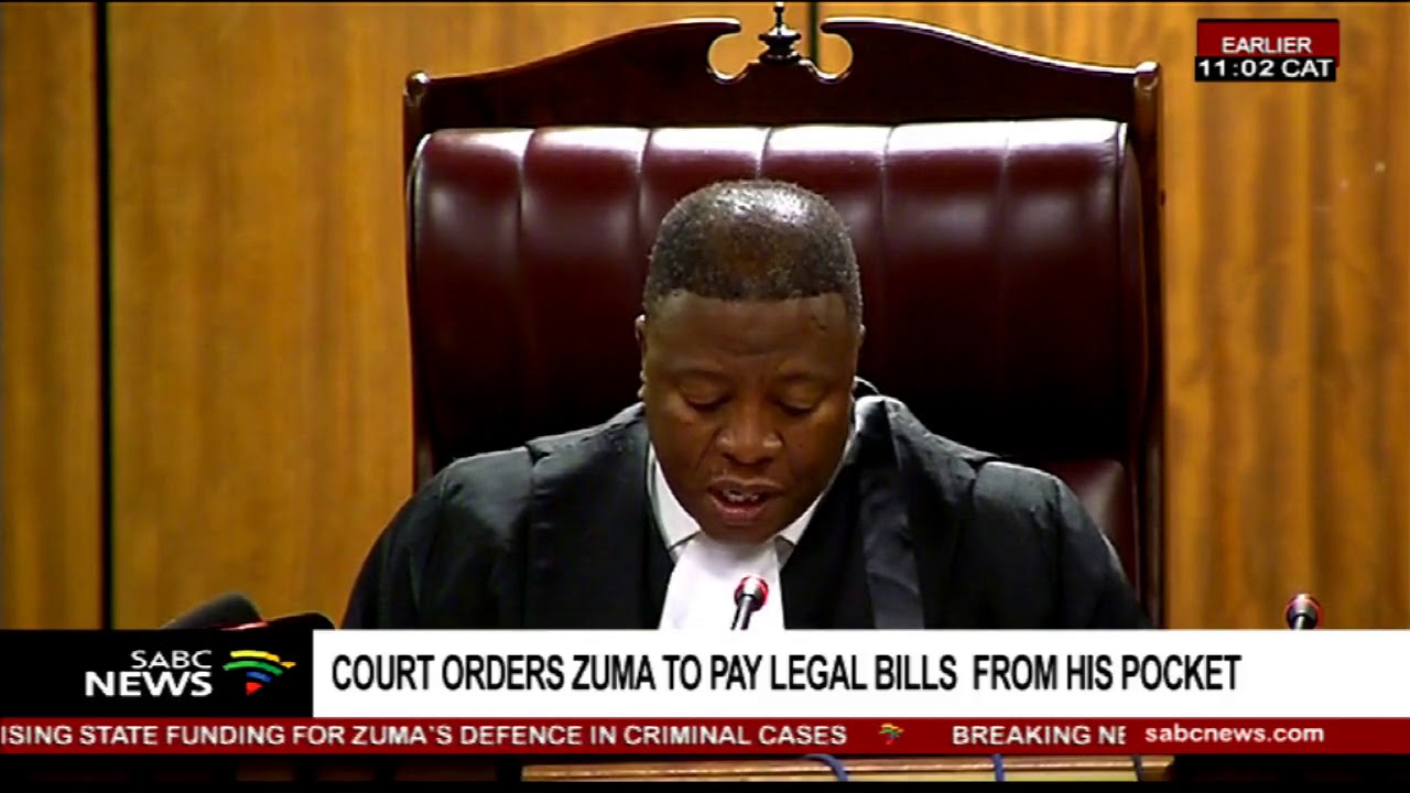 Court orders Zuma to pay legal bills  from his pocket
