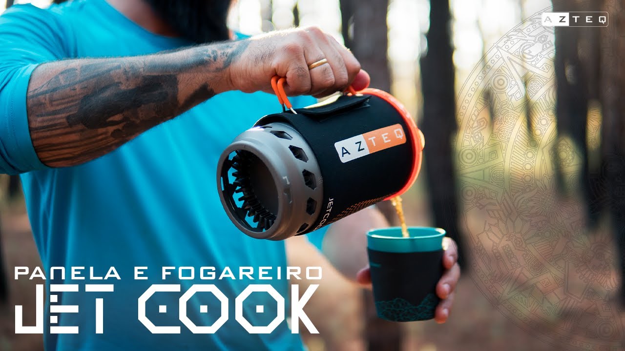 Review completo do fogareiro para aventuras outdoor Jet Cook da Azteq