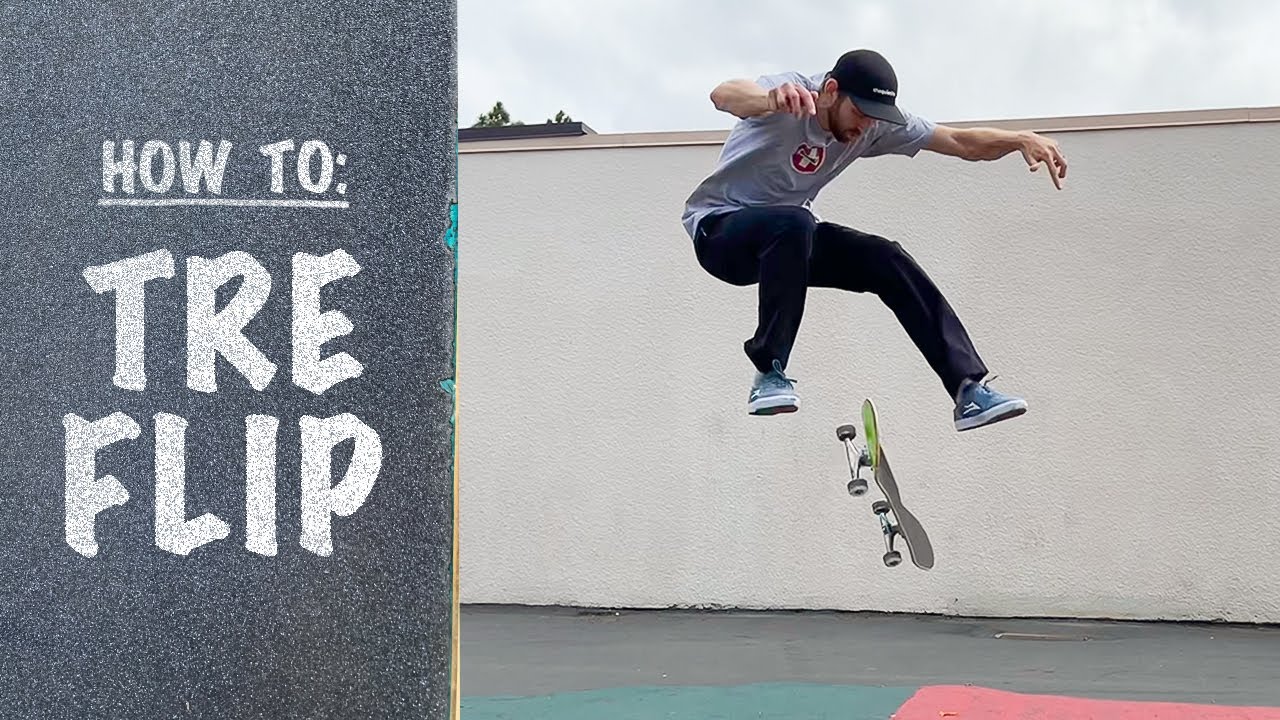 Как делать TRE FLIP (полностью в задние пальцы ног) | Учебник по Tre Flip