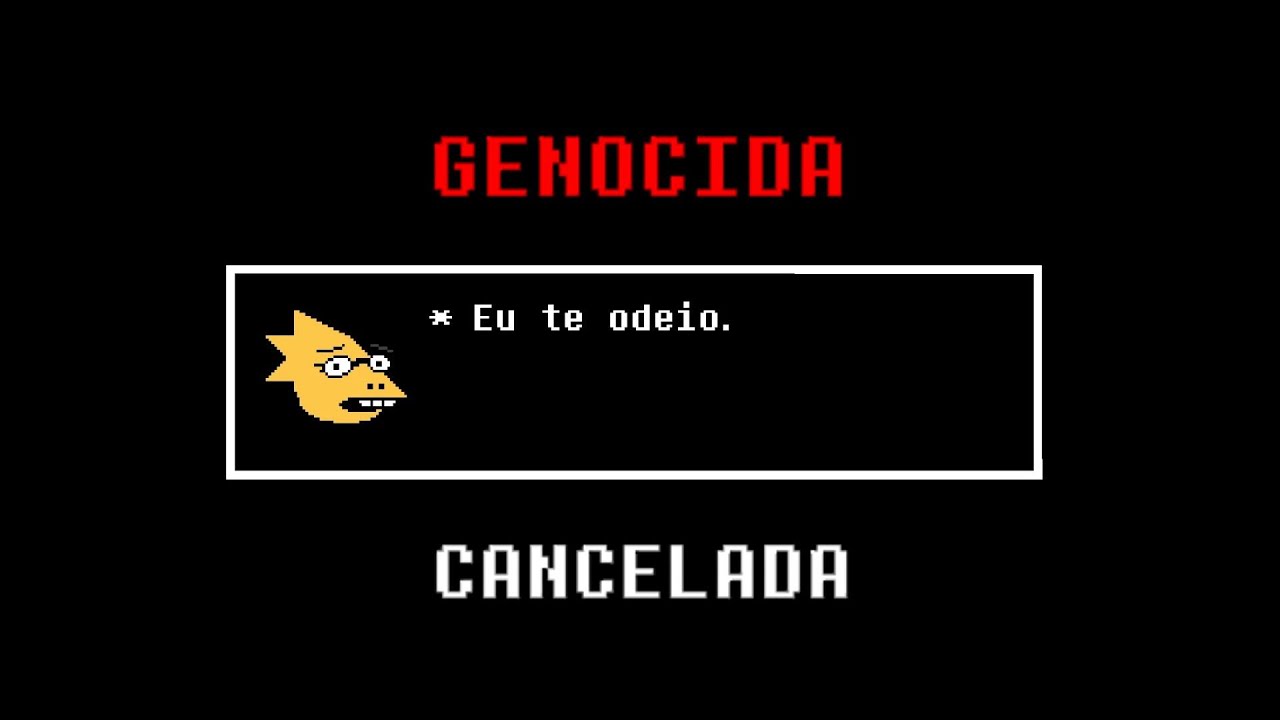 O FINAL DE ALPHYS - O que acontece se abortarmos a rota genocida? Undertale