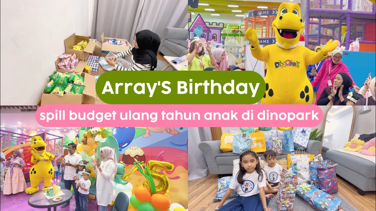 Menyiapkan Ulang Tahun Anak Secara Dadakan, Spill Budget Ultah anak di Playground Dinopark