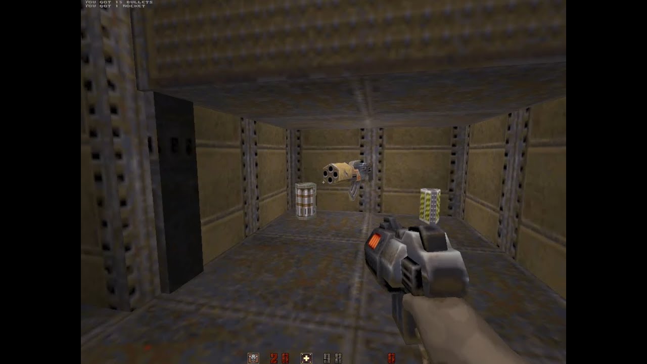 Q2M Enhancer (Quake mod) - Item Test in Outer Complex