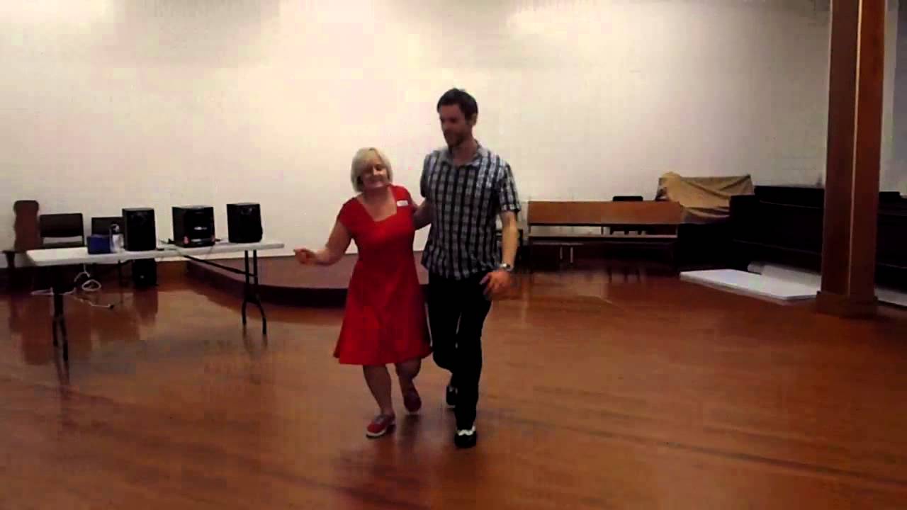 Beginners Blues Dance lesson: Blues Waltz Toss Across and Down Pulse (10/12/13)
