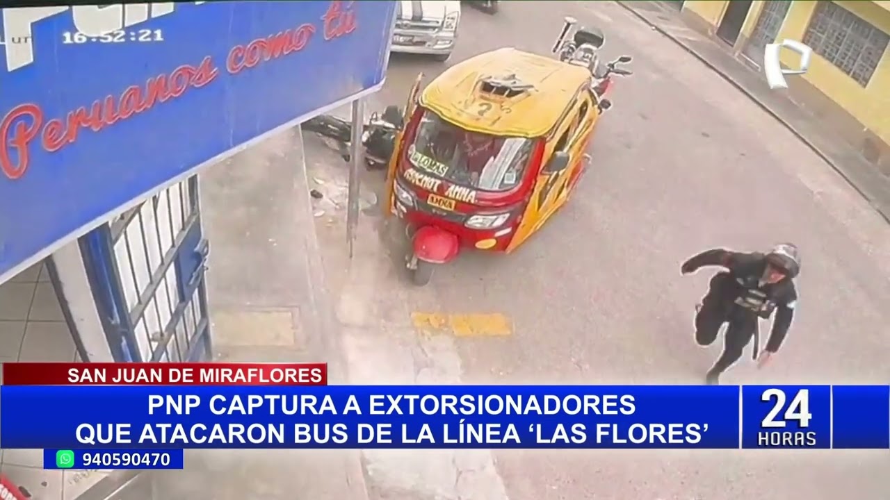 SJL: capturan a balazos a extorsionadores que dispararon contra bus lleno de pasajeros