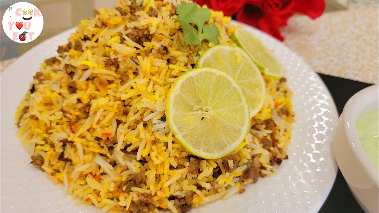 Minced Beef Biryani/Keema Biryani /Best & Simple Biryani /Ramadan Special Recipe By I Cook You Eat