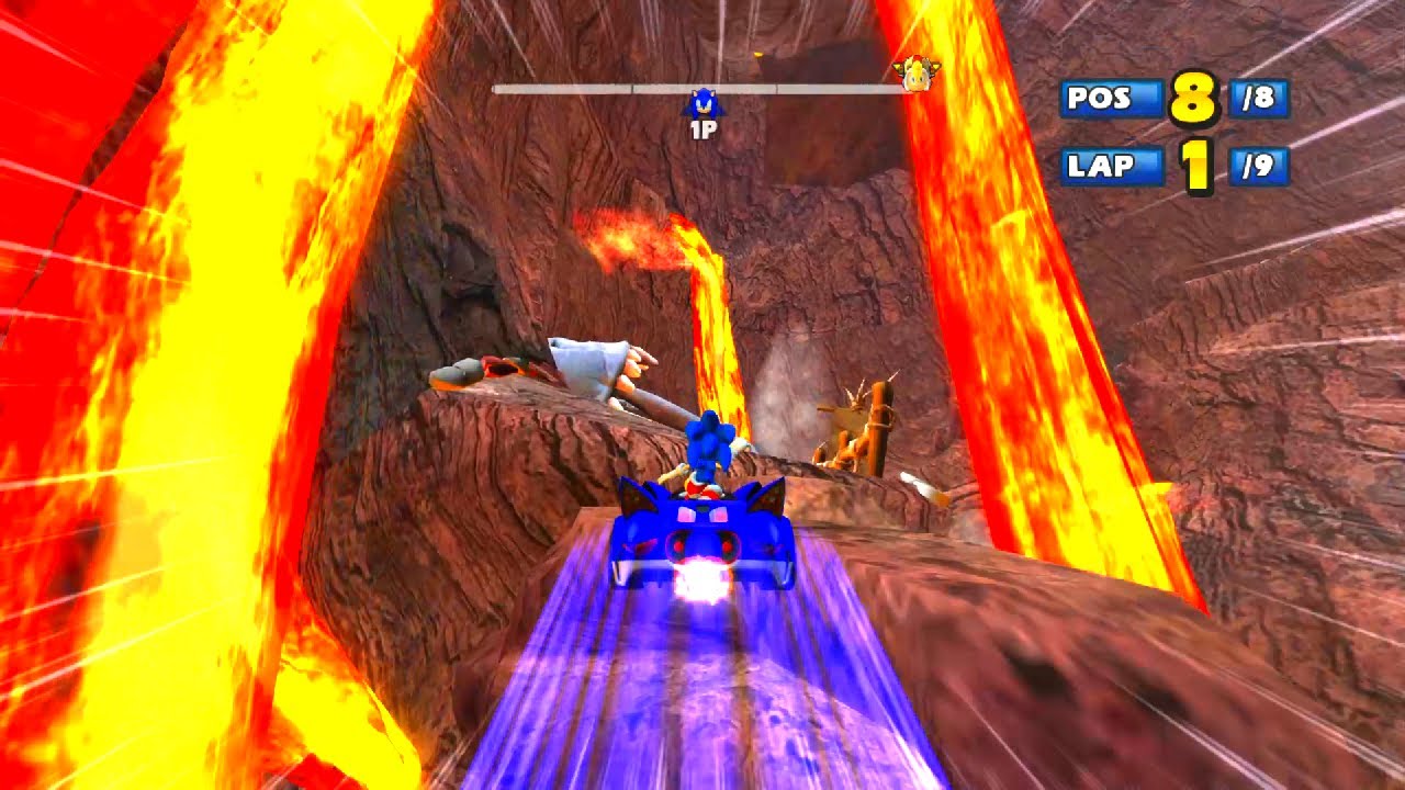 SONIC Lava Lair 9 Laps Expert (Request) Sonic & Sega All-Stars Racing -PC
