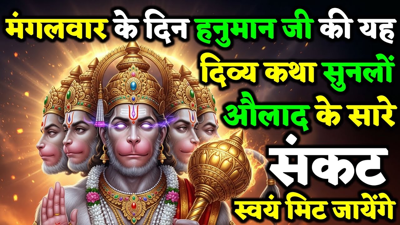मंगलवार के दिन हनुमान जी की यह दिव्य कथा सुनलो 7 पुश्तों के संकट स्वयं मिट जायेंगे | Mangalvar Katha