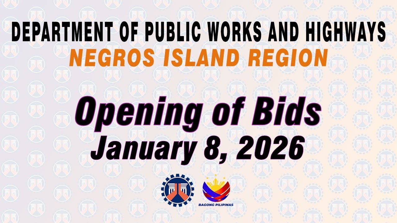 Procurement Livestream for DPWH Negros Island Region on January 08, 2025